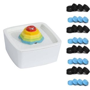 YES4PETS Ceramic Electric Pet Water Fountain Dog Cat Water Dispenser 17x Filters