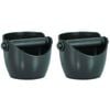 2 x Avanti Coffee Knock Box Espresso Grinds Waste Tamper Bin - Black