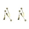 2x 3pc LVD Brass Spreaders Sunflower Handle 14.5x3cm - Gold