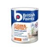 British Paints Clean And Protect White Low Sheen - 1L
