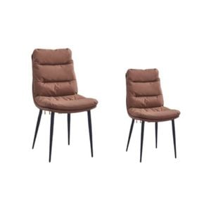 Brighton Dining Chair set of 2 (CAMEL)