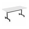 Olg Ascend Flip Table Black Frame White Top L1200mm X W600mm