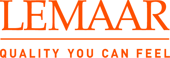 Lemaar logo in orange colourway