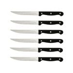 Trenton Pointed Tip Wood Handle Steak Knife Set Of 12