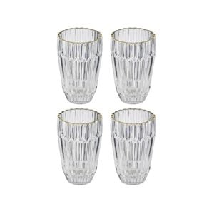 4PK Amara 300ml Highball Glass Tumbler Drink Cup - Clear