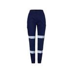 Hard Yakka Woman’s Cuffed Pants with Tape Navy SZ 12 Y08411
