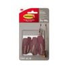 Command Medium Burgundy Wire Adhesive Hook - 6 Pack