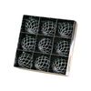 Catzon 9 Pcs Shiny Christmas Balls 8CM Velvet with Sequins for Holiday Wedding Party-Green