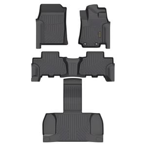 Vehiclab Mahindra Scorpio - 2023+ - 3 ROWS - 3D/5D All Weather Moulded Car Floor Mats