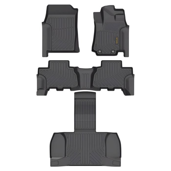 Vehiclab Mahindra Scorpio - 2023+ - 3 ROWS - 3D/5D All Weather Moulded Car Floor Mats