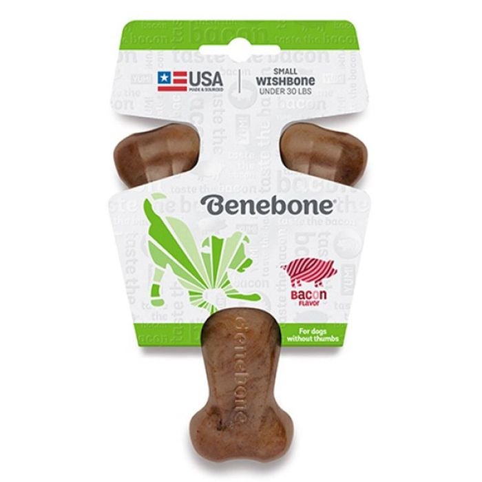Benebone Wishbone Bacon Chew Toy For Dogs Small 1 Piece