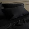 Bedding Co. 2pc 350TC Organic Bamboo Pillow Case Set Luxurious Black Queen