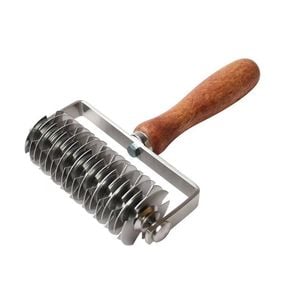 Catzon Pastry Lattice Roller Cutter Stainless Steel for Pie Pizza Bread Beef Wellington
