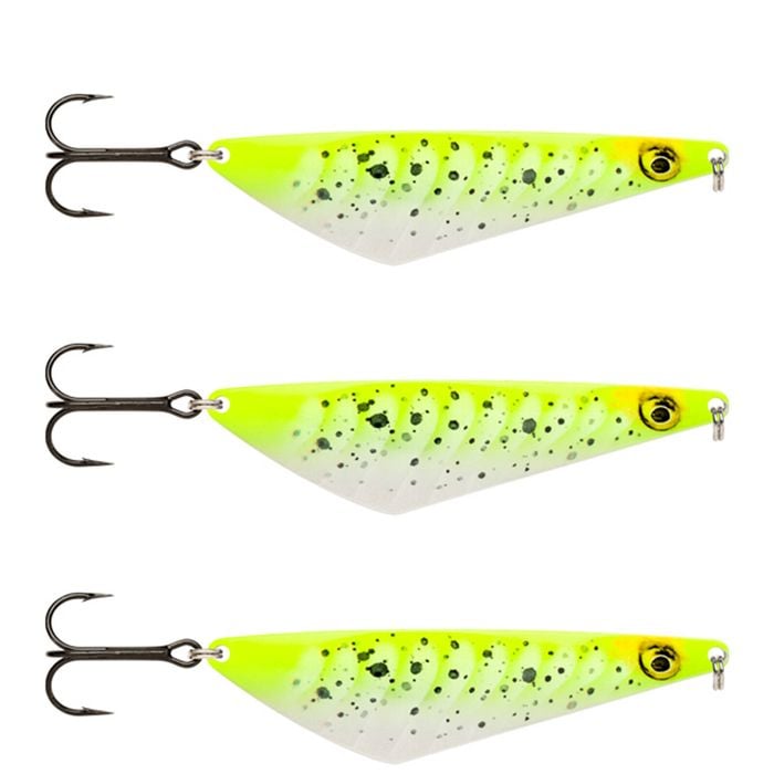 3x Rapala 8.5cm Harmaja Metal Spoon Fishing Lures - Sunray