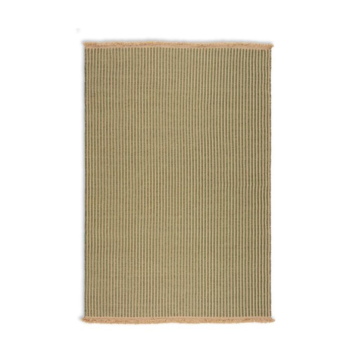 Colorscope seasons ribbed contemporary outdoor rug green 275x365cm