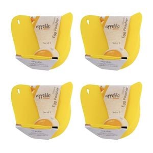 4x 2pc Appetito Silicone Egg Poachers Home/Kitchen Breakfast Cooker Assorted