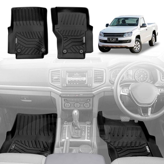 3D Floor Mats for Volkswagen Amarok Single Cab 2009-2022 Customized Car Mat Liners Carpet