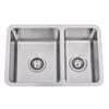 Estilo 1 And 3/4 Bowl Stainless Steel Square Sink