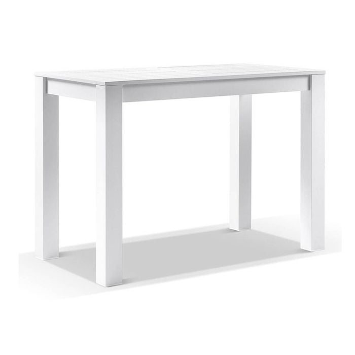 Santorini Outdoor Aluminium 1.5M Rectangle Bar Table White