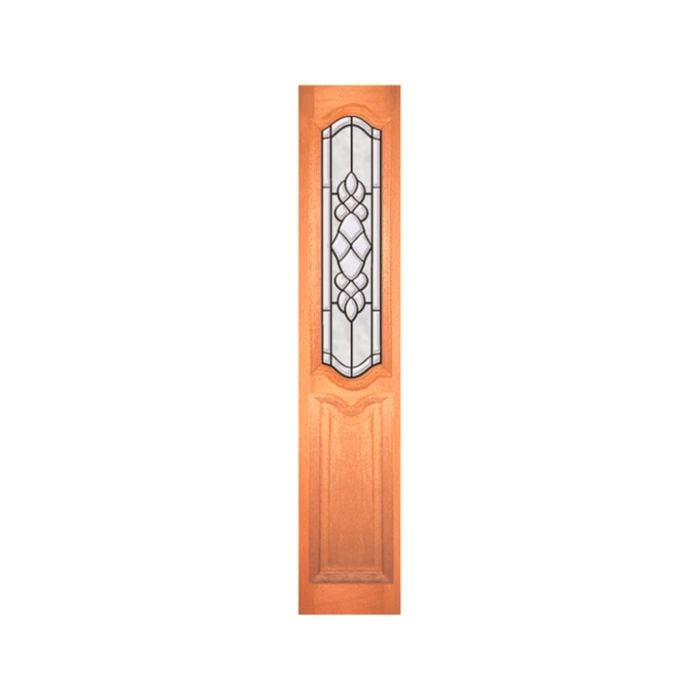Woodcraft 2040 x 405 x 40mm Entrance Door Regent Side Lite Black Glass TGR01CBB