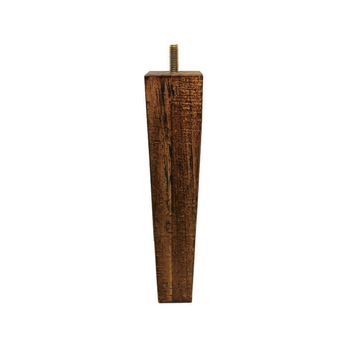 Adoored 53-40x250mm Square Rustic Tapered Wooden Leg