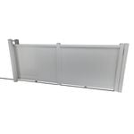 Think Fencing 4800 x 1760mm White PVC Mystique Sliding Gate