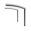 Exterior Life 6.0m Miami Curved Monument/Pearl White Pergola