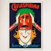 Galrie Cafiaspirina Saca el Dolor Vintage Advertising Poster Retro Wall Art, Wood Frame, A1 60 x 84cm (23 x 33inch)