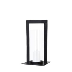 Ssh Collection Toren 34cm Tall Hurricane Lamp - Matte Black