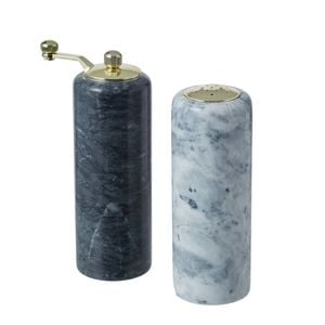 Davis & Waddell Nuvolo Marble Set Of 2 Salt & Pepper Mill