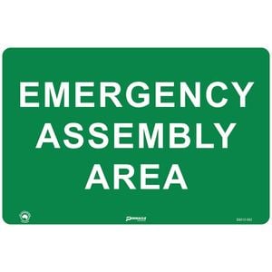 Pinnacle 600 x 400mm Metal Emergency Assembly Area Sign