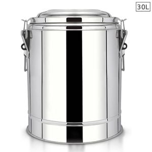 SOGA 30L Stainless Steel Insulated Stock Pot
