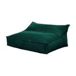Cadence & Co. Wilde Ribbed Luxe Fleece Double Sofa Bean Bag Lounge Cover Emerald