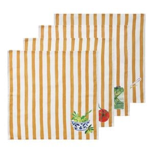 Porto Valentina Set Of 4 Napkins 45x45cm Vintage
