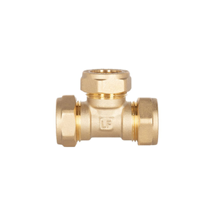 Instantor - 15mm Brass Compression Equal Tee LF