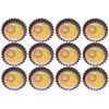 12PK Daily Bake Non-Stick Quiche Pan Loose Base Bakeware 10x2cm - Black