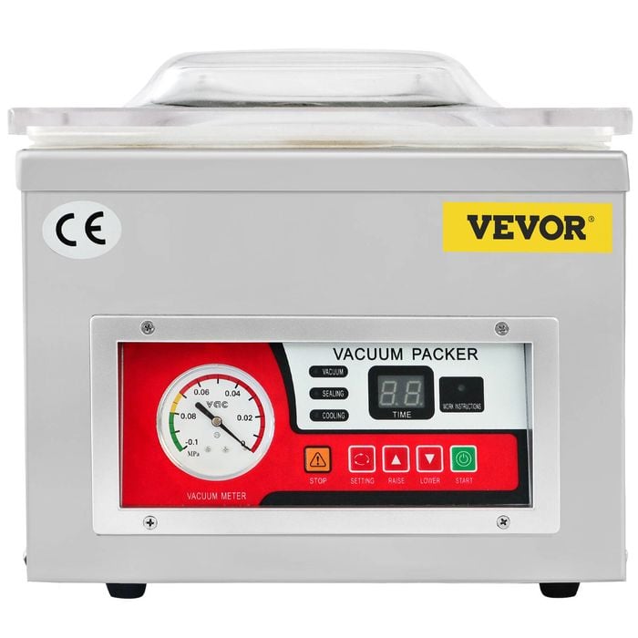 VEVOR 410mmx320mmx200mm Chamber Vacuum Sealer Vacuum Packaging Machine 6.5 cbm/h Pump Rate 220V