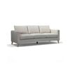 Modern Furniture DELLAN 3 Seater Sofa - Light Cream with Natural Oak legs