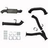 Toyota Landcruiser Exhaust 200 Series 4.5L V8 Twin 3" To Single 3.5" DPF Back With Rear Muffler Black Aluminised Steel