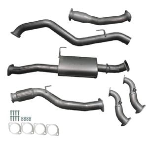 Ignite Exhausts Turbo Back For Isuzu Rc D-max 3l 3" Cat & Muffler Raw Aluminised Steel