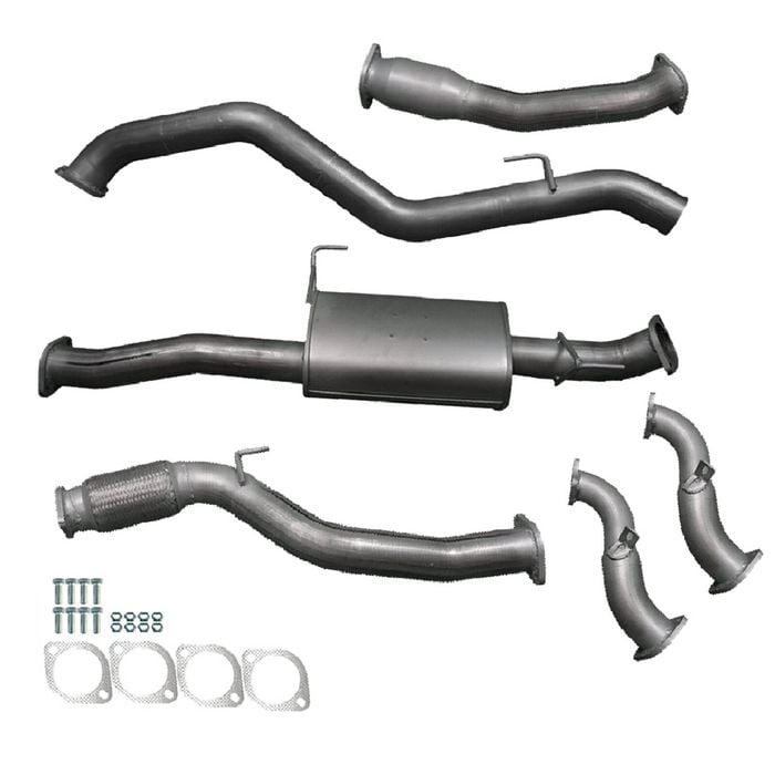 Ignite Exhausts Turbo Back For Isuzu Rc D-max 3l 3" Cat & Muffler Raw Aluminised Steel