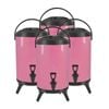 SOGA 4X Stainless Steel Insulated Beverage Dispenser with Tap 16L Pink