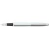 Sheaffer VMF Fountain Pen Writing Stationery Medium Nib Strobe Silver/Nickel