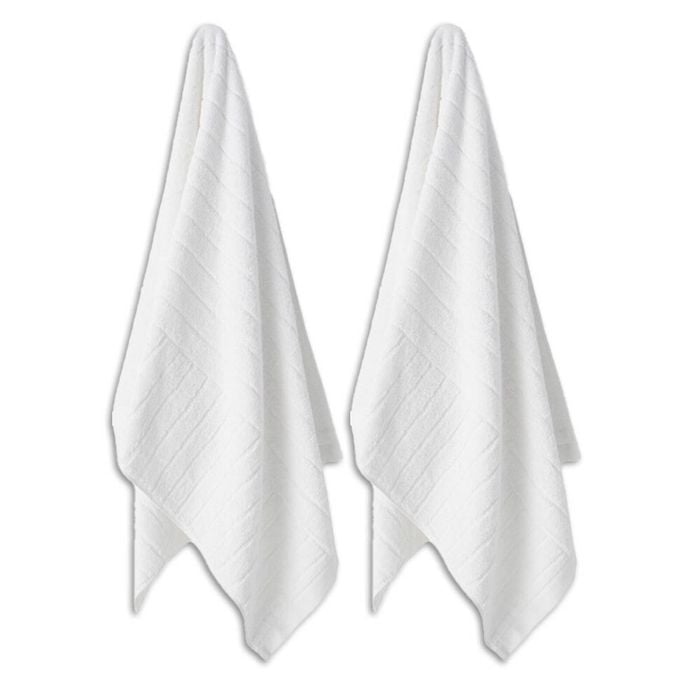 2PK ESPRIT Isle 600 GSM Soft Bathroom Hand Drying Towel White