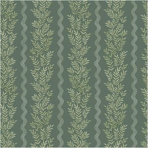 Pipkin Stripe Green, Wallpaper 10.05m x 53cm Wallpaper Boutique