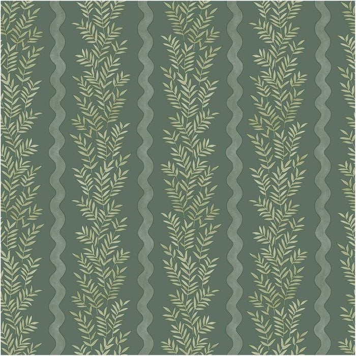 Pipkin Stripe Green, Wallpaper 10.05m x 53cm Wallpaper Boutique