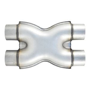 Aluminised Steel 2 Inch I.D. X Merge Exhaust Pipe