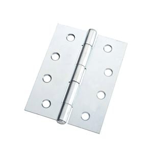 Lane 100 x 75 x 1.6mm Zinc Plated Fixed Pin DURAsmooth™ Butt Hinge