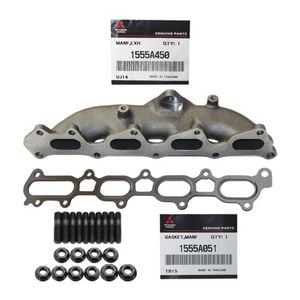 Genuine Exhaust Manifold, Gasket & Stud Kit For Mitsubishi Triton Mn 4d56 2.5l 4wd