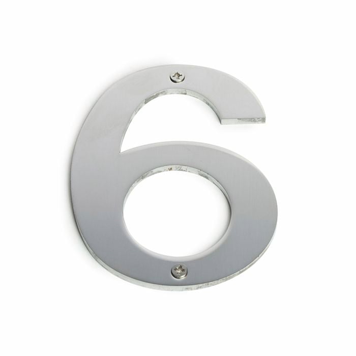 Sandleford 100mm Stainless Steel House Number 6
